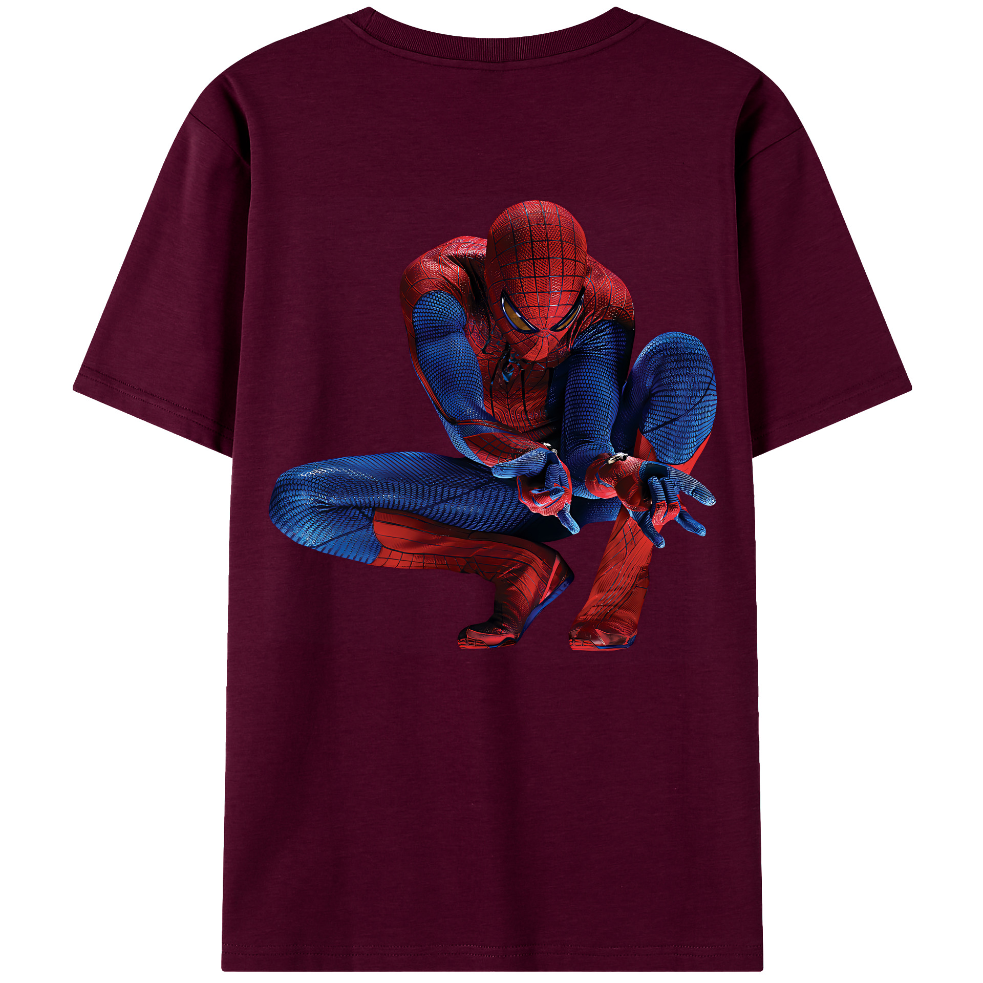 （画像用） Spider Man スパイダーマン レディース半袖Tシャツ(バックプリント)